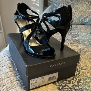 Black pattern, stiletto heel by Tahari